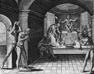 Mexikanischer indianischer Bußgottesdienst, aus 